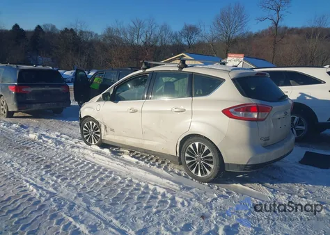 2017 Ford C-Max Energi Titanium из США, поврежденный, VIN 1FADP5FU3HL105930